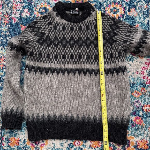 Eskimo Knitwear Pure New Wool Fair Isle Crewneck Sweater Women's Medium - Picture 5 of 6